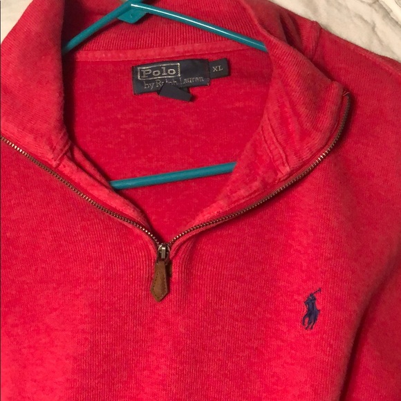 Men’s 1/4 zip polo Ralph Lauren sweater pullover - Picture 2 of 2